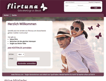 Tablet Screenshot of flirtuna.com